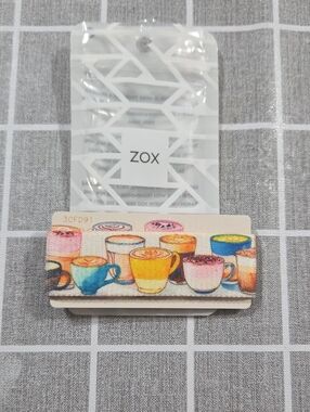 ZOX Multicolor Coffee Cups Interactive Message Bracelet